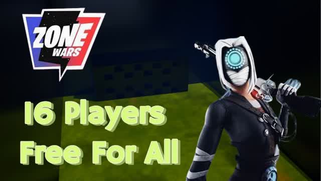ZONE WARS [FREE FOR ALL] — Fortnite Creative map cover art