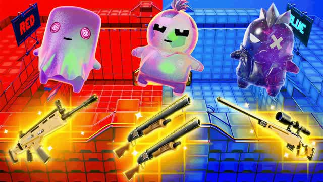 RED VS BLUE BAGGIO — Fortnite Creative map cover art