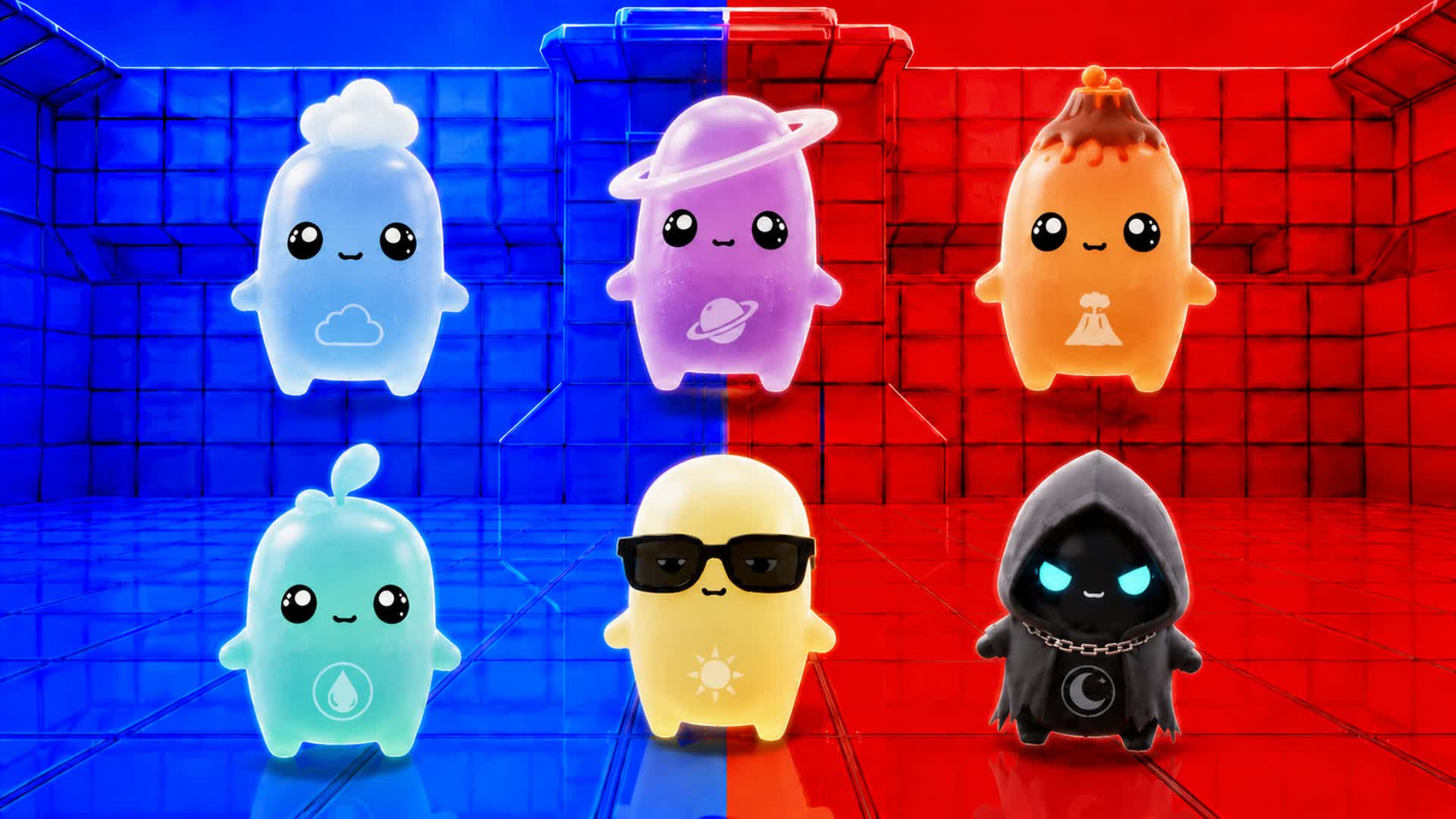 UPPER CRAZY RED VS BLUE UNC SUPER UNC — Fortnite Creative map