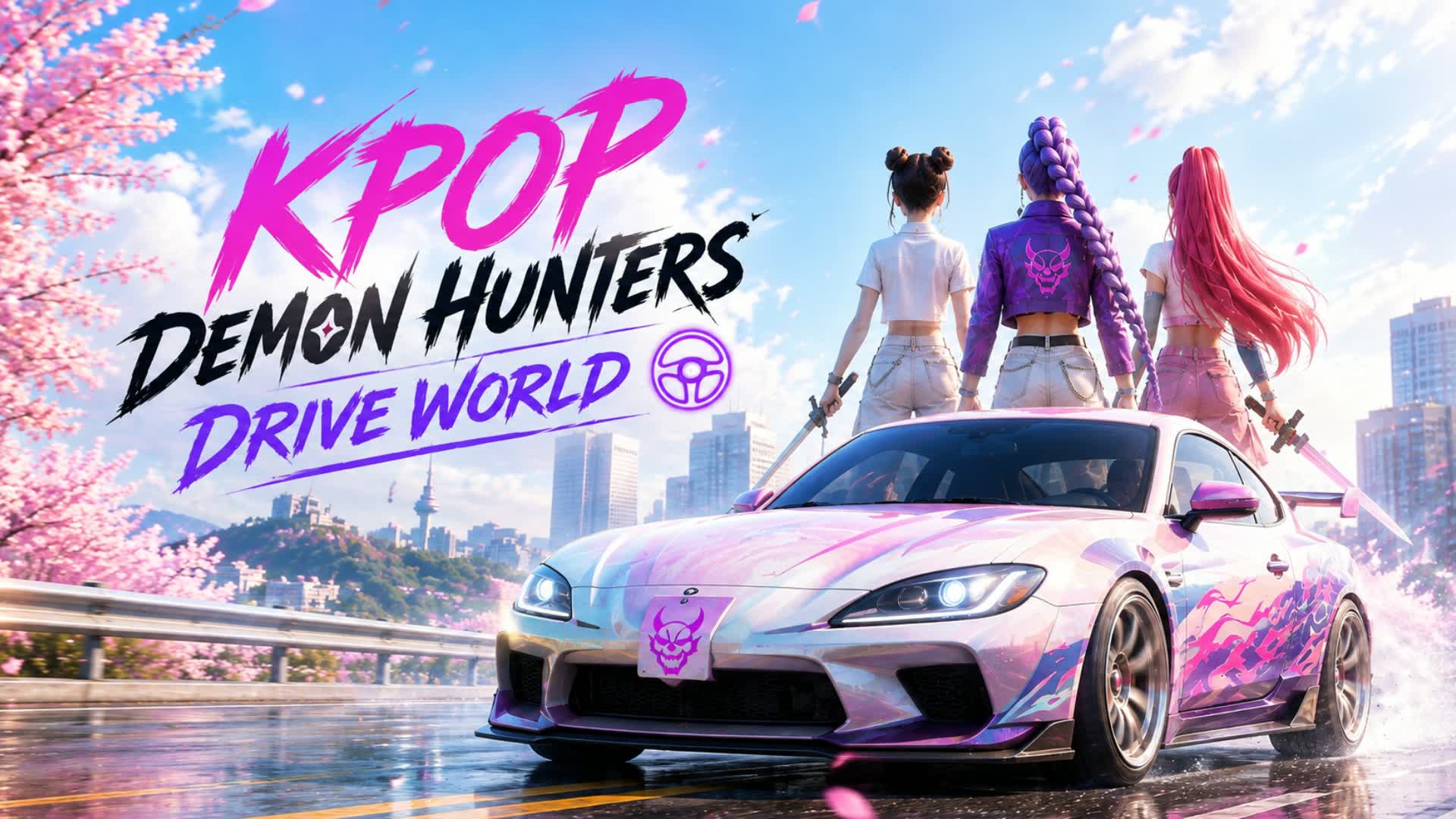 🌃DEMON HUNTERS DRIVE WORLD — Fortnite Creative map