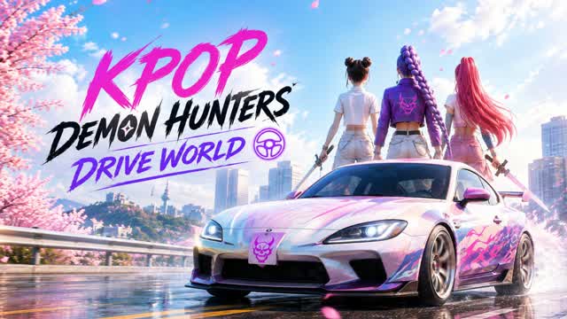 🌃DEMON HUNTERS DRIVE WORLD — Fortnite Creative map cover art