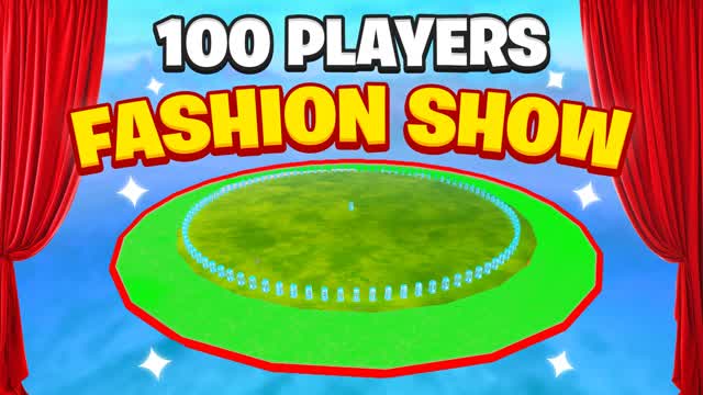 ⭐ DAG FASHION SHOW 100 🎭 — Fortnite Creative map cover art