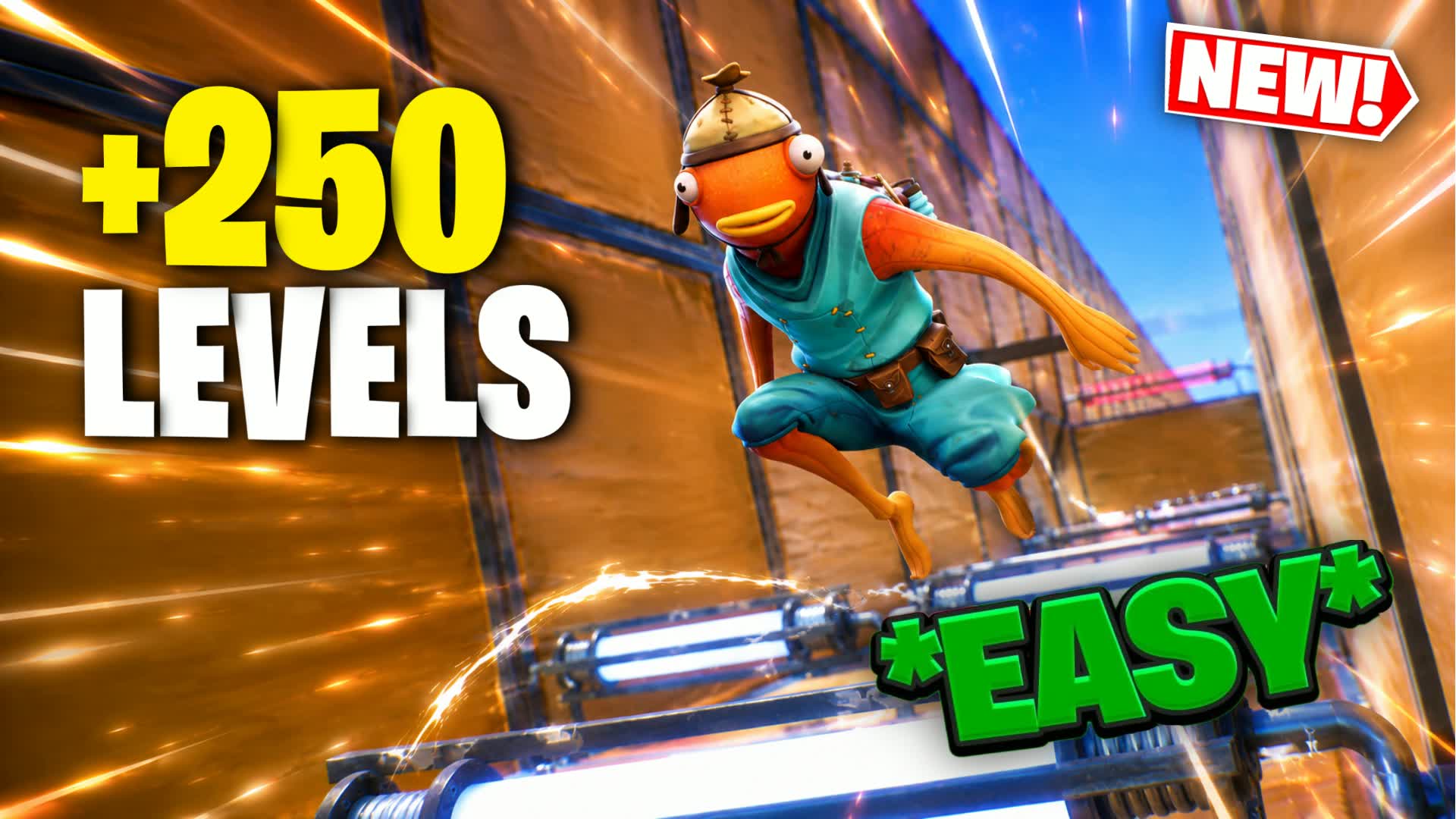 easy deathrun (+250 level) — Fortnite Creative map