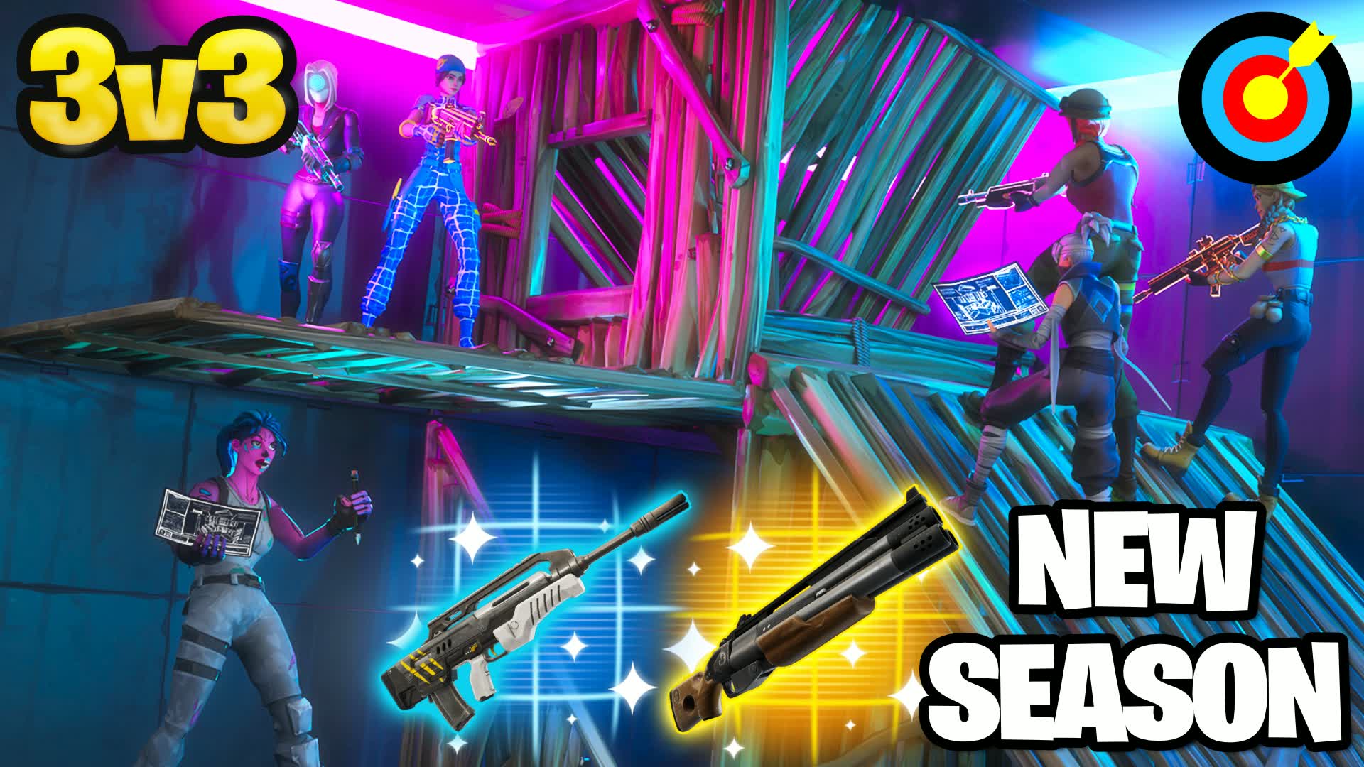 Piece Control 3v3 ๐ฏ โ Fortnite Creative map