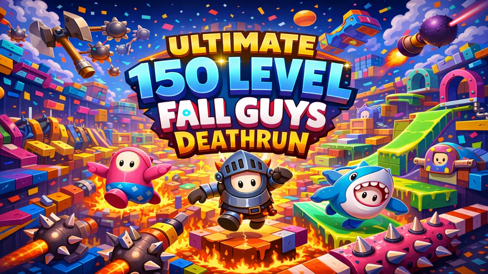 Ultimate 150+ level Fall Guys Parkour — Fortnite Creative map