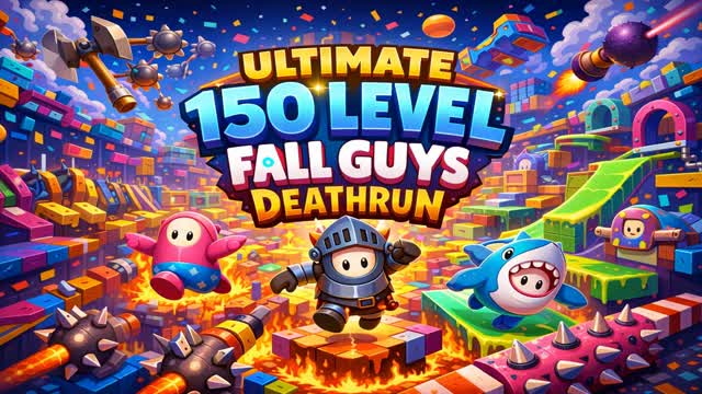 Ultimate 150+ level Fall Guys Parkour — Fortnite Creative map