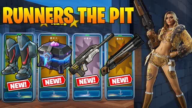 *RUNNERS* THE PIT FREE FOR ALL — Fortnite Creative map cover art