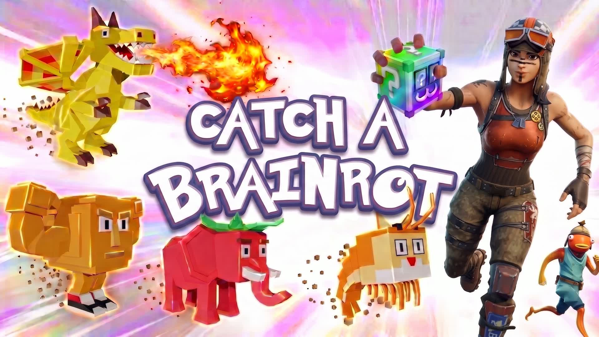 BRAINROTS: Catch Them All — Fortnite Creative map