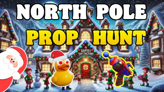 NORTH POLE PROP HUNT 🎄 — Fortnite Creative map cover art