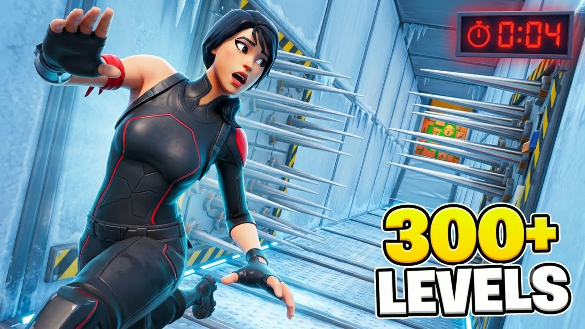 BEAT THE TIMER PARKOUR 300+ — Fortnite Creative map