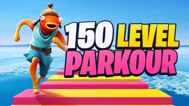 150 Levels Ocean Parkour — Fortnite Creative map cover art
