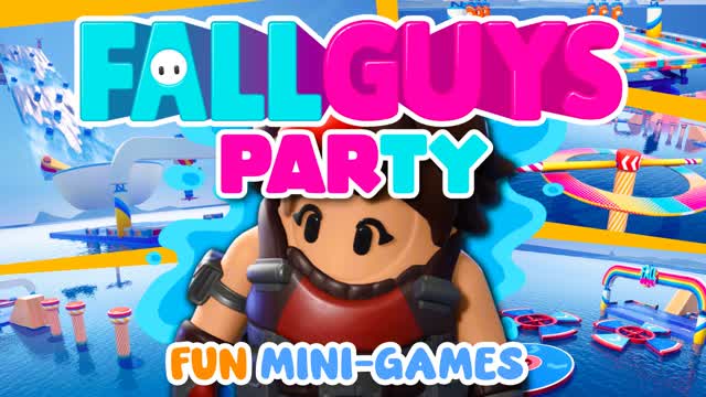 FALL GUYS PARTY - FUN MINI GAMES — Fortnite Creative map cover art
