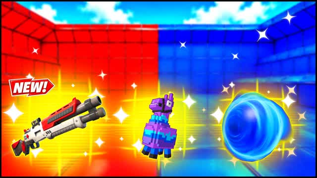 RED VS BLUE FRESH BEARING 🔴🔵 — Fortnite Creative map cover art