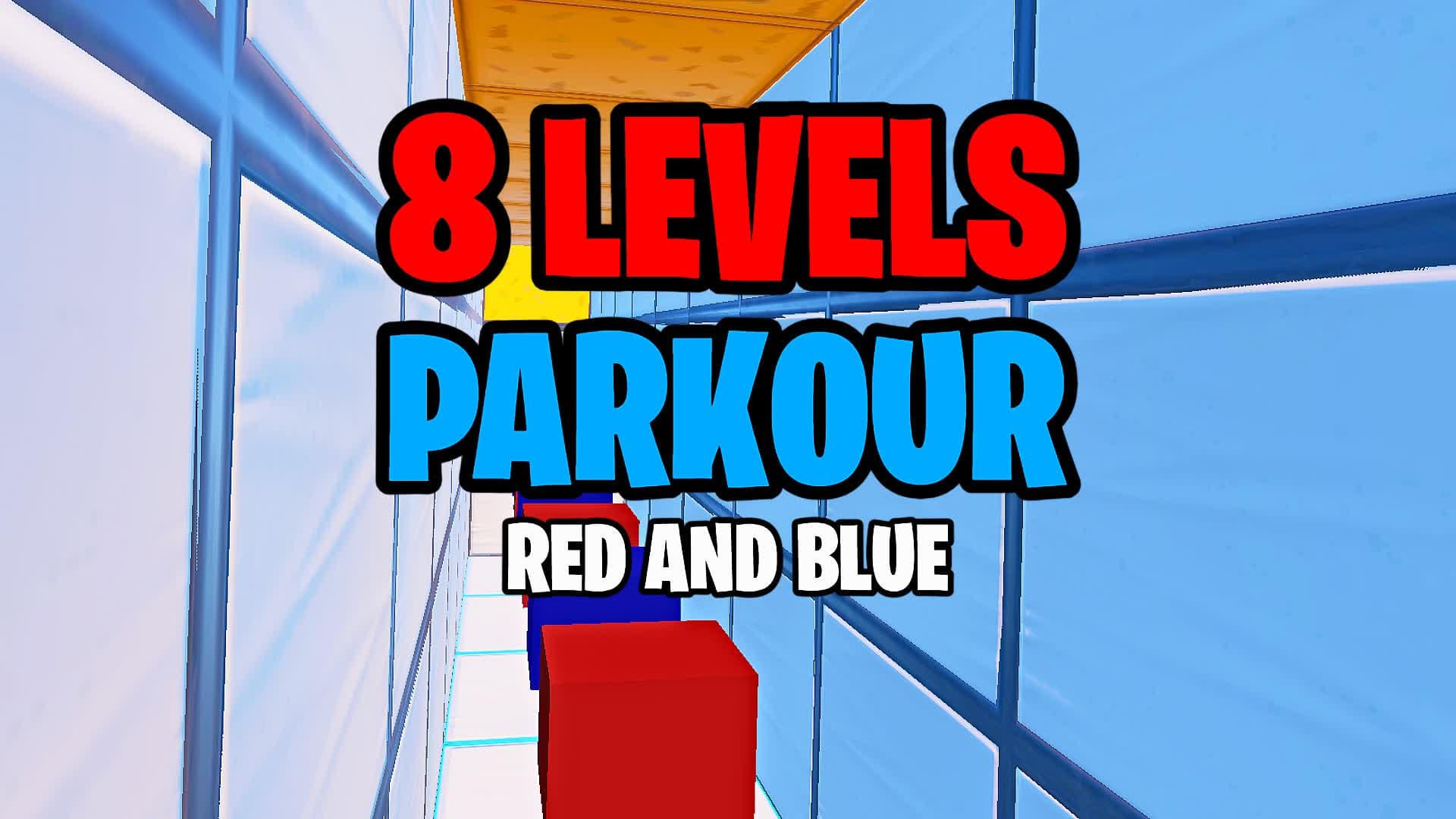 RED AND BLUE Parkour (6132) — Fortnite Creative map