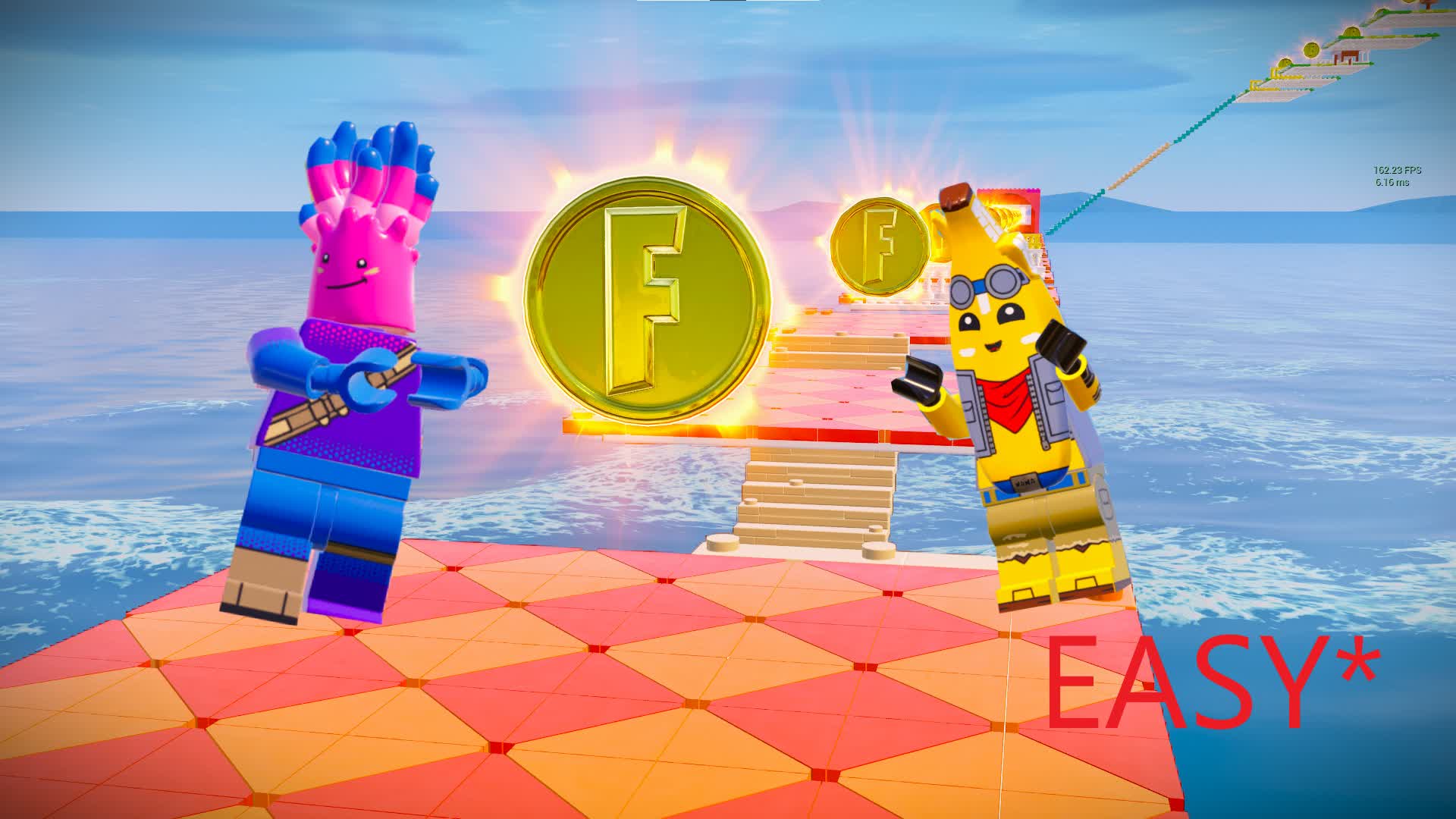 Easy OBBY Parkour — Fortnite Creative map