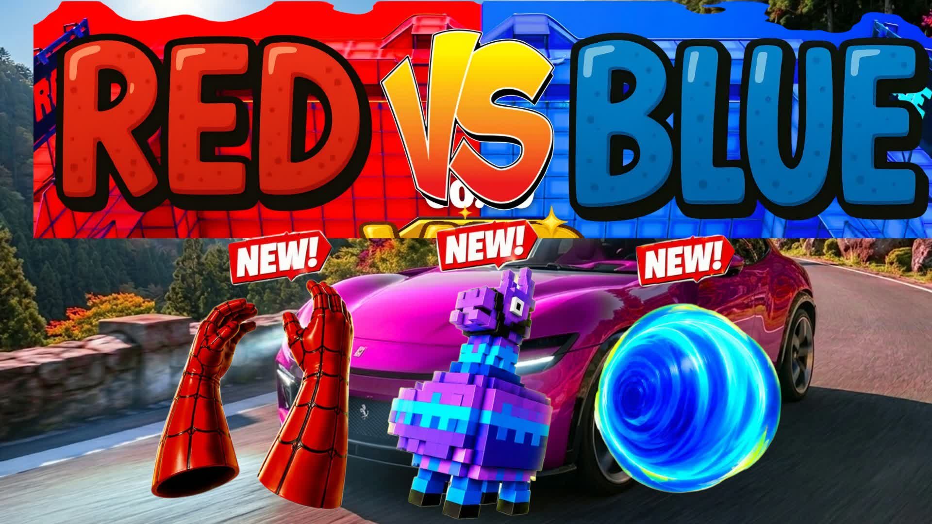 NEO RED VS BLUE — Fortnite Creative map