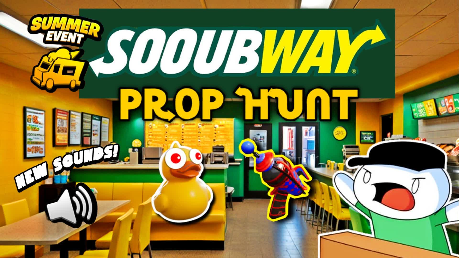 Sooubway Prop Hunt 🥪 — Fortnite Creative map