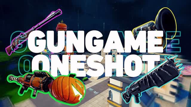 ONE SHOT Gun Game 🎯 — Fortnite Creative map cover art