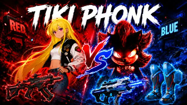 TIKI PHONK RED VS BLUE 🔴🔵 — Fortnite Creative map