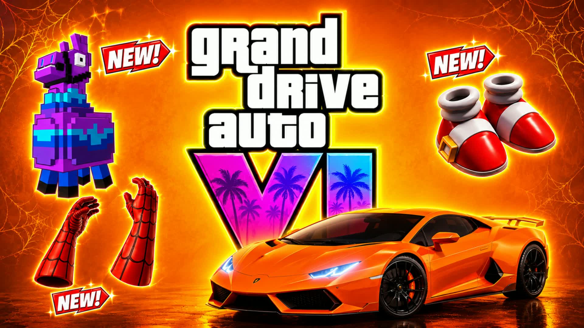 SPIDER 6 GRAND DRIVE AUTO VI 6 [*][][] — Fortnite Creative map