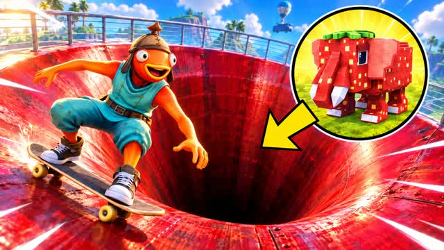 Skateboard For Brainrots — Fortnite Creative map cover art