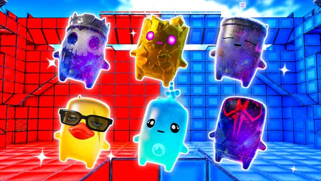 THUNDER GLASS RED VS BLUE 🔴🔵 — Fortnite Creative map cover art