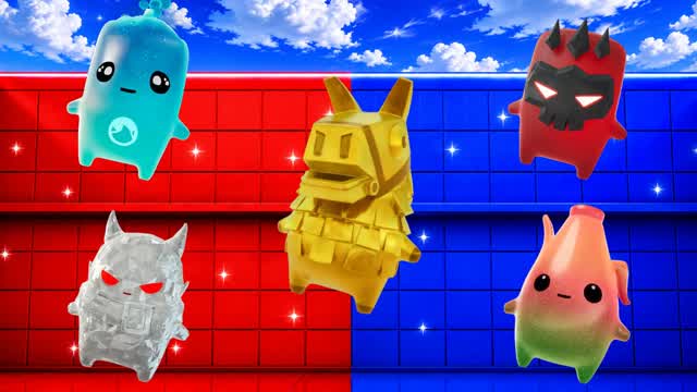 RED VS BLUE 🔴🔵 PRIMAL! — Fortnite Creative map cover art