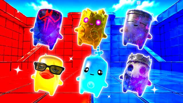 RED VS BLUE SUNBURST ROAR 🔴🔵 — Fortnite Creative map cover art