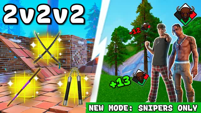 Nyati TMNT Zone Wars 2v2v2 🌀 — Fortnite Creative map
