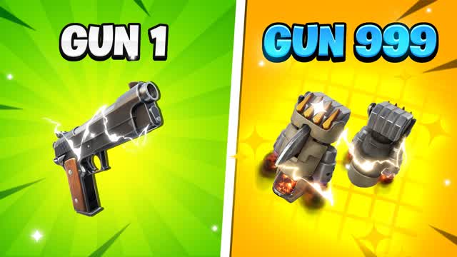 🌟 ONE SHOT GUN GAME 🌟 — Fortnite Creative map cover art