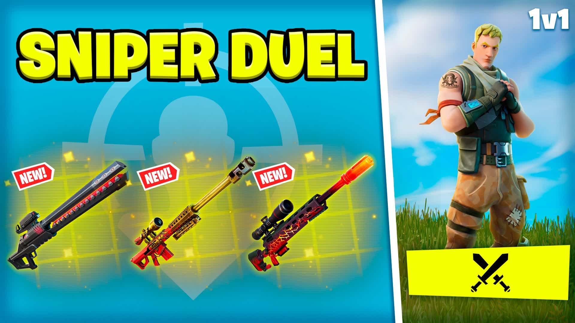 Sniper Duel 1v1 — Fortnite Creative map