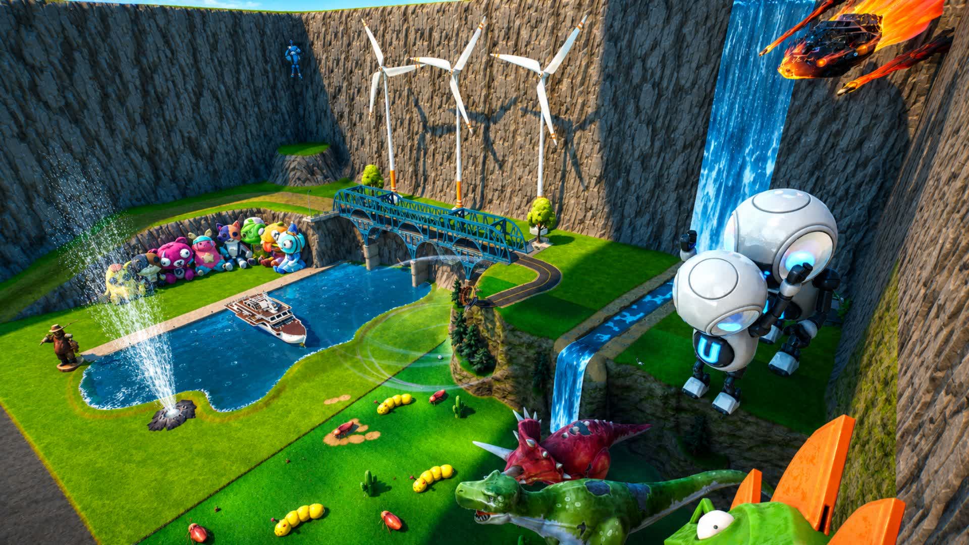 NEW CITY, CAR, GUNS, AND LOTS OF FUN — Fortnite Creative map