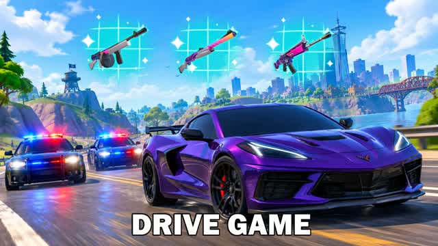 🚗 DRIVE GAME - CRAZY CITY  ✈️ — Fortnite Creative map