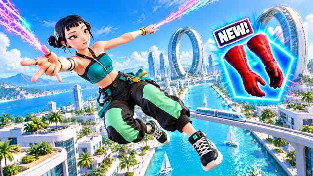 🎯SPIDER CITY NEW!!! FUN😎 — Fortnite Creative map cover art