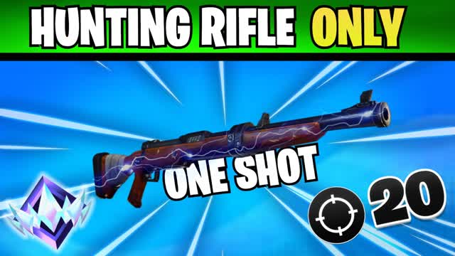 Hunting Rifle🎯One Shot — Fortnite Creative map cover art