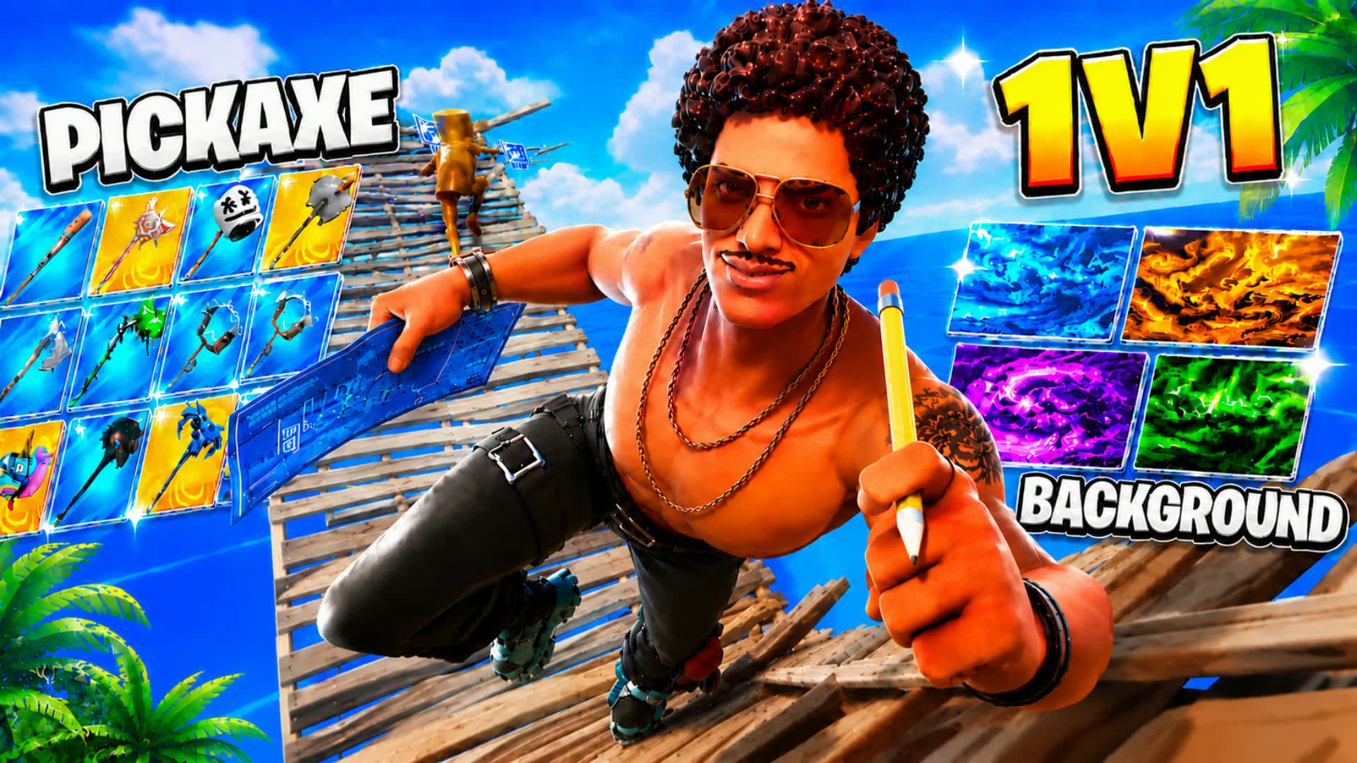 PICKAXES 1V1 — Fortnite Creative map