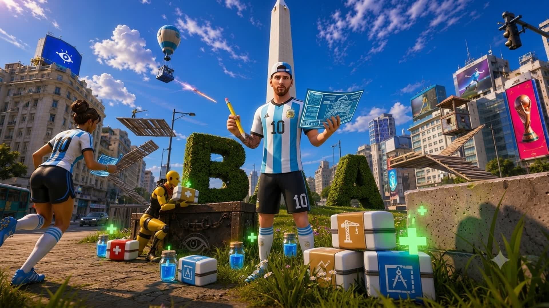 BUILD ARGENTINA PVP 💙🤍💙 — Fortnite Creative map