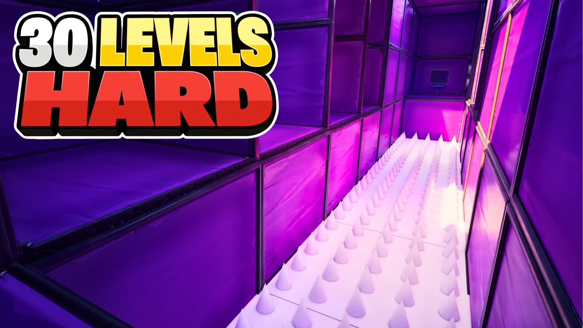 HARD PARKOUR ⭐ 30 LEVELS باركور صعب 🔥 — Fortnite Creative map