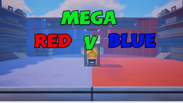 MEGA RED V BLUE — Fortnite Creative map cover art
