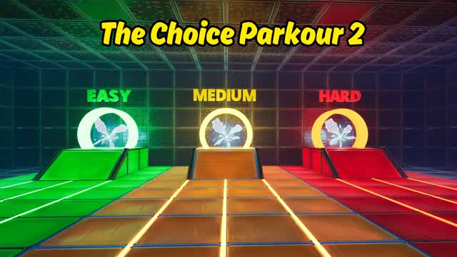 The Choice Parkour 2 — Fortnite Creative map cover art