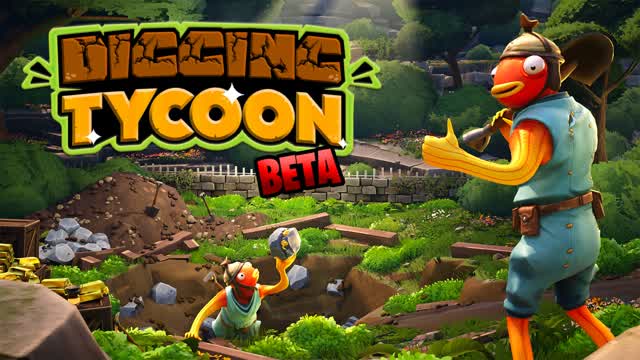 DIGGING TYCOON — Fortnite Creative map cover art