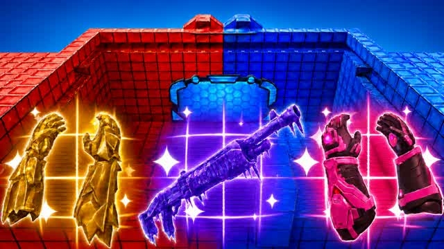RED VS BLUE 🔴🔵 RVB FUN RVB — Fortnite Creative map cover art