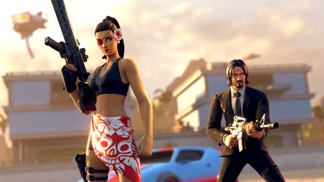 Miami Skies: Gun Game — Fortnite Creative map