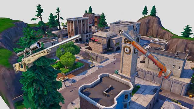 TILTED TOWERS ONE SHOT — Fortnite Creative map cover art