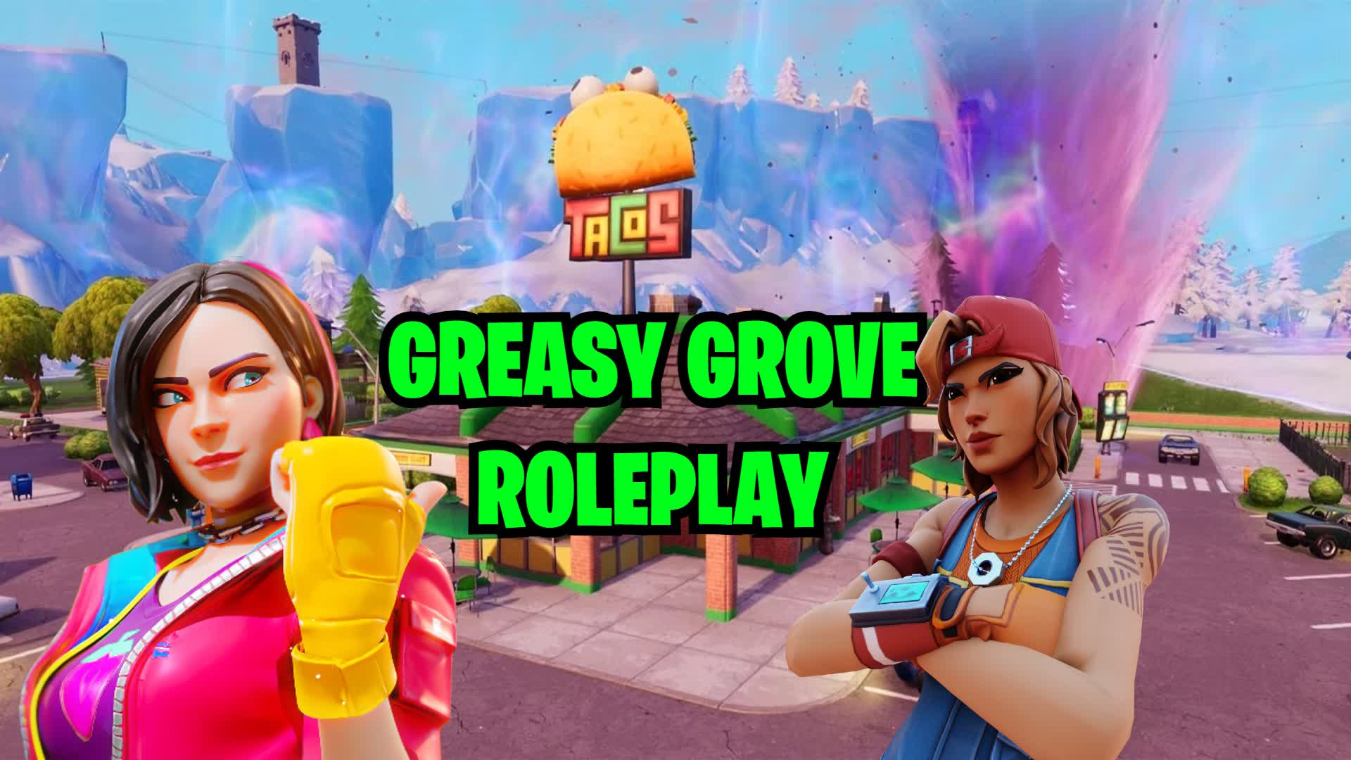 🌮GREASY GROVE ROLEPLAY🌮 — Fortnite Creative map