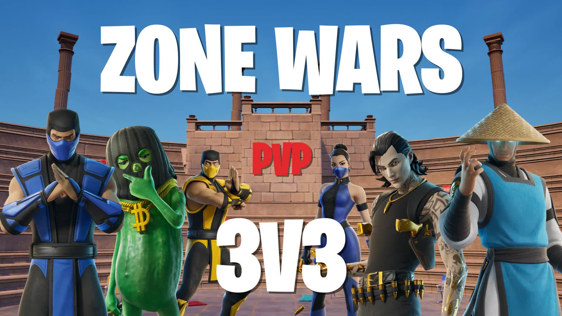 3v3 ZONE WARS - INFINITE BUILDING — Fortnite Creative map