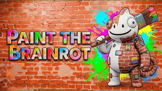 Paint The Brainrot — Fortnite Creative map cover art