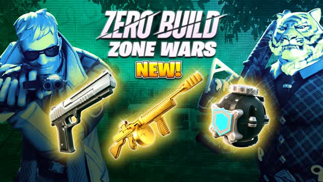 Zero Build Zone Wars (Myths & Mortals) — Fortnite Creative map cover art