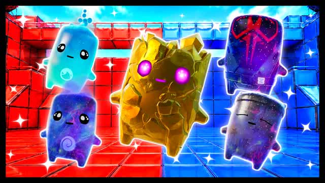BLUE VS RED TEMPO CONTROL 🔵🔴 — Fortnite Creative map