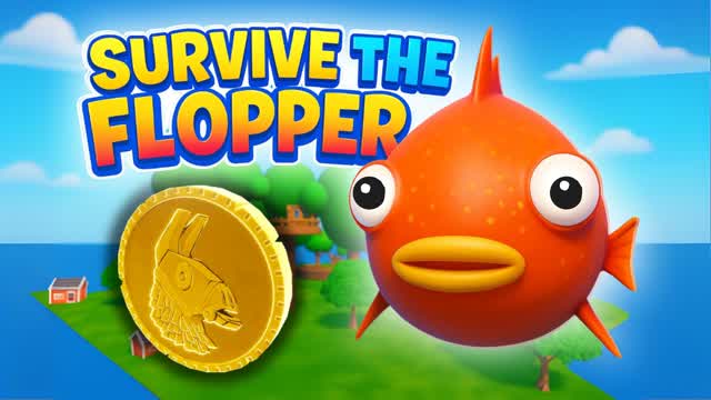 SURVIVE THE FLOPPER 🐟 — Fortnite Creative map cover art